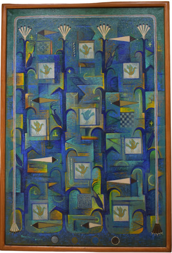 RN07 Painting: "Song of the Blue Jay" Red Wing Nez