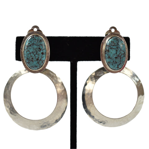 SEN799 ER: Lg. Gypsy Hoop Asstd. Stones, R. Sena