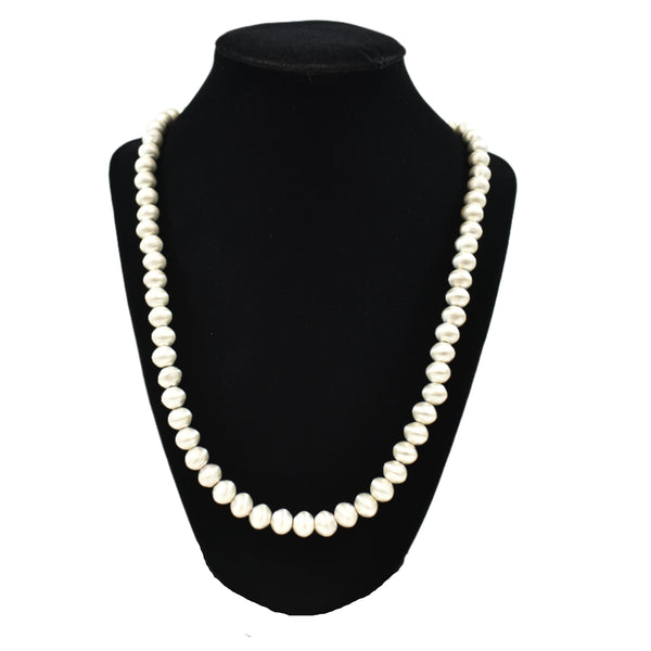 SEN807 NECK: SS Satin Finish Beads, Ralph Sena