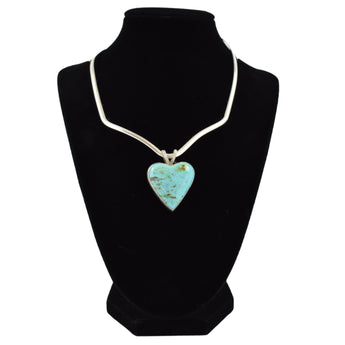 SEN832 PEND: SS Turquoise Heart, Ralph Sena