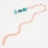 Large Copper Turquoise Bookmark