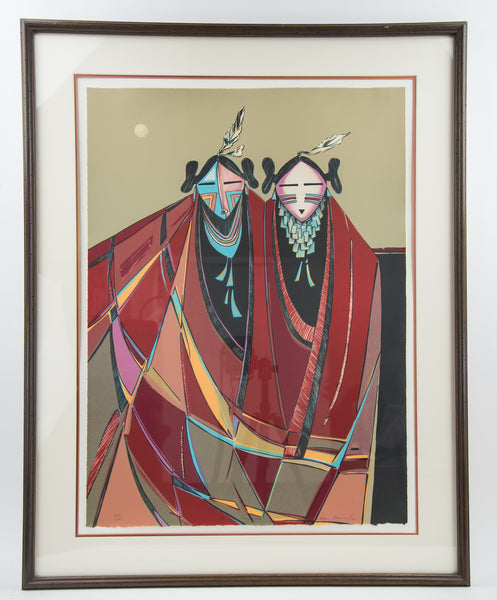 "Maiden Singers" Lithograph by Dan Namingha