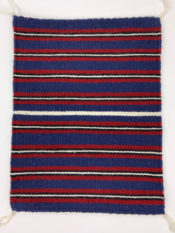 Miniature First Phase Chief Blanket Rug by Angelina Yazzie