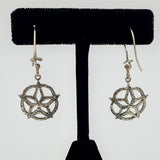 Sterling Silver Cast Snowflake Earrings by Edward Charlie