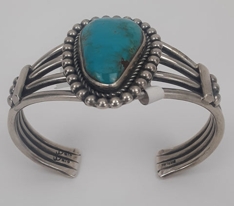 Four Wire Turquoise Bracelet by Jeanette Dale