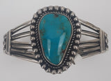 Four Wire Turquoise Bracelet by Jeanette Dale