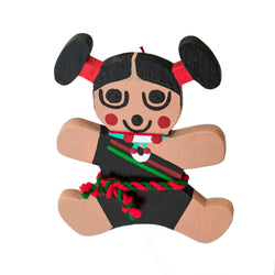 Clown Girl Wood Ornament by Audreyal Koinva