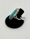 Pressed Frame Turquoise Ring by Ben Riggs