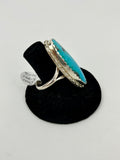 Pressed Frame Turquoise Ring by Ben Riggs
