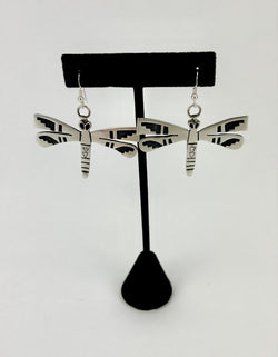 Overlay Dragonfly Earrings by Robert Poneoma