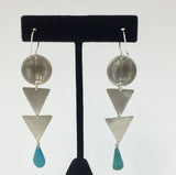 Arrows and Turquoise Drop Earrings by Jerilynn Yazzie