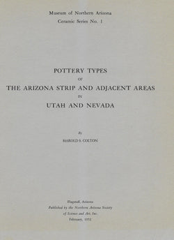 Pottery Types of the Arizona Strip and Adjacent Areas