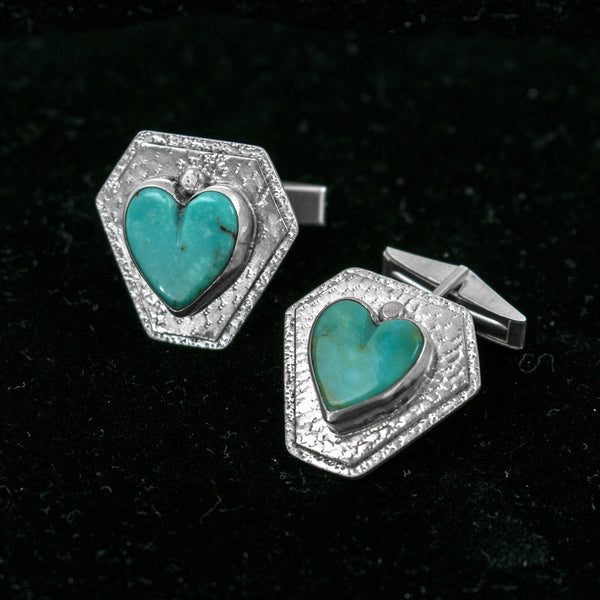 Turquoise Cufflinks by Ralph Sena