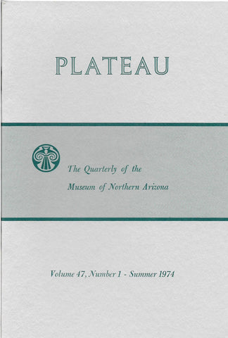 Plateau 47-1 Summer 1974
